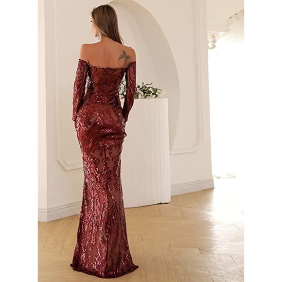 NEW Beautiful Sparkling Bling Sequin Evening Gown Prom Dress Quincenera … - Picture 3 of 16